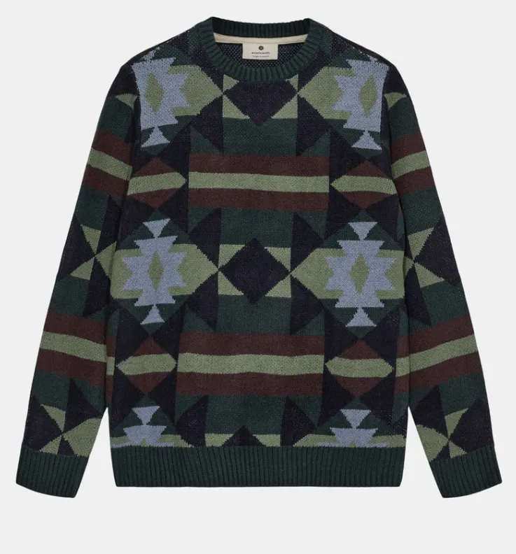 Anerkjendt aksune inka wool knit forest night