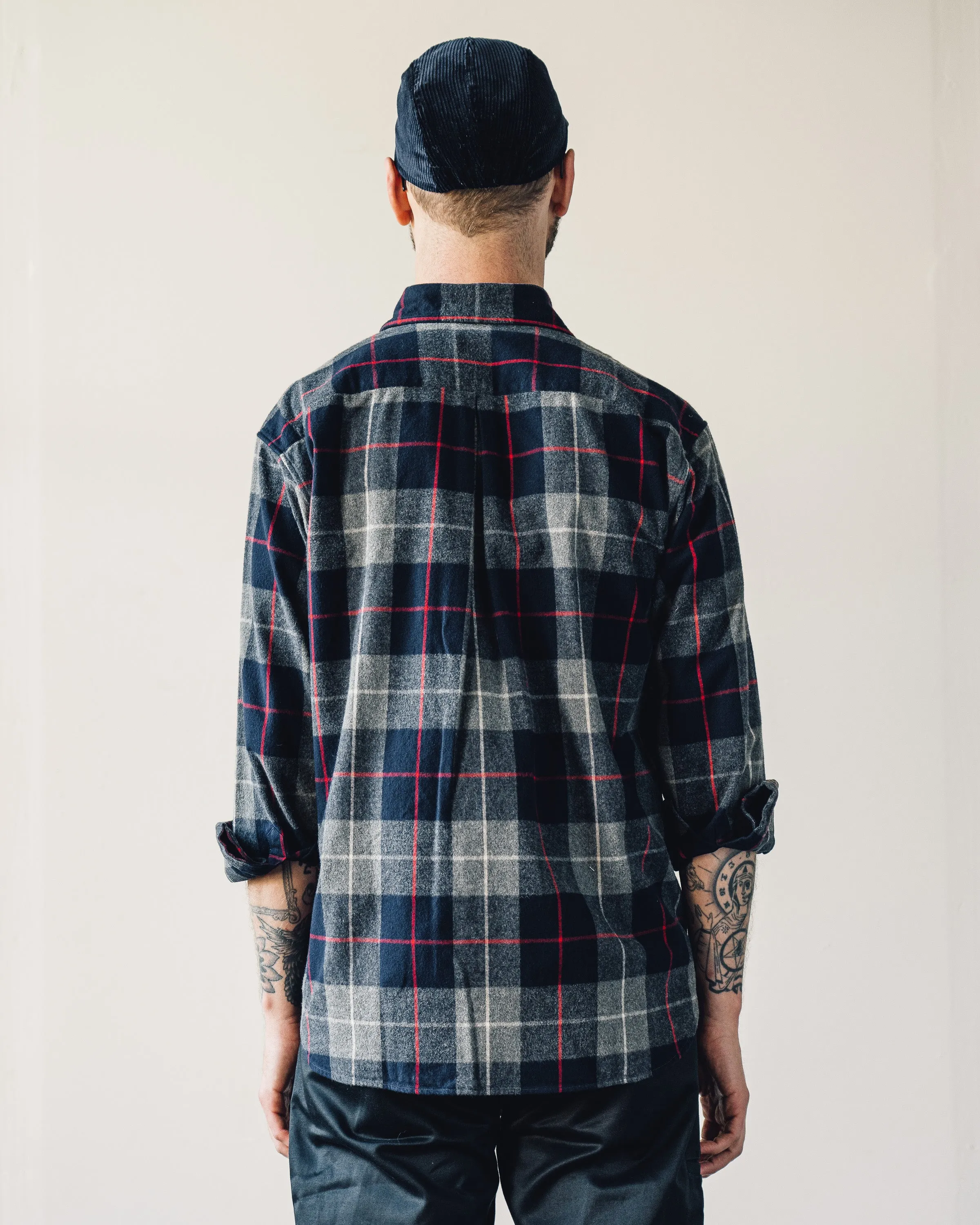 Arpenteur Doris Shirt, Navy/Grey/Red
