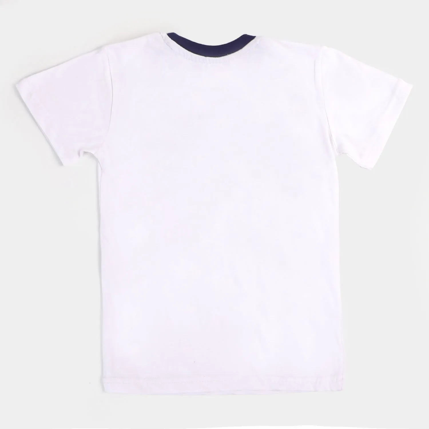 Boys Cotton 2Pcs Suit Character - White