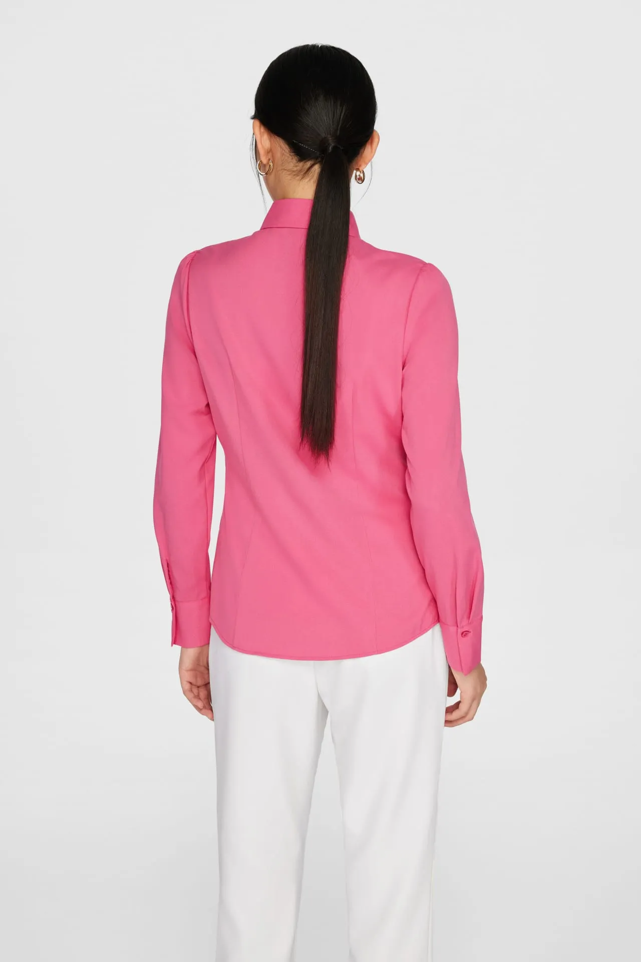 Colin COOLMAX Yarn-dyed Plainweave Shirt with Detachable Collar Chain