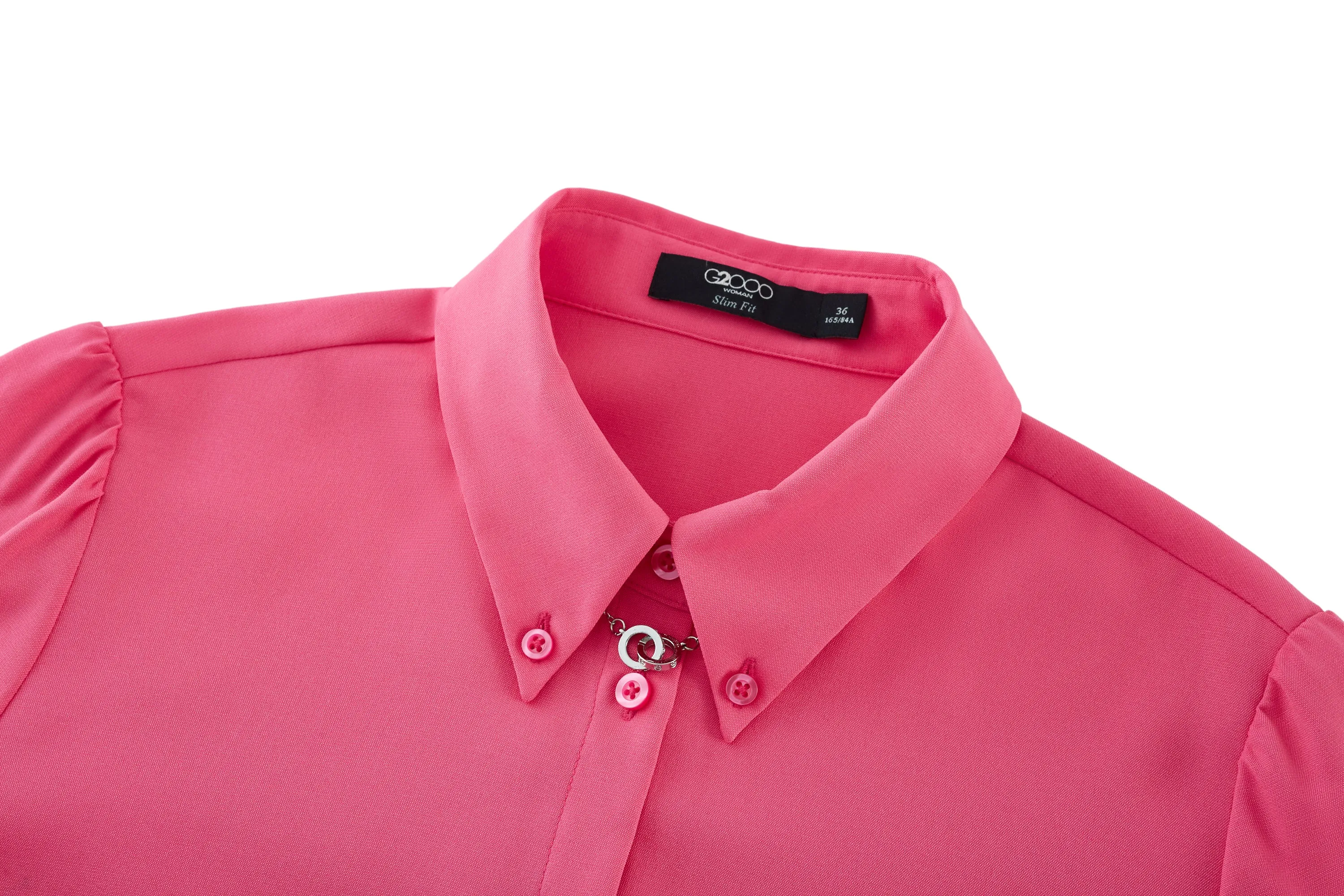 Colin COOLMAX Yarn-dyed Plainweave Shirt with Detachable Collar Chain