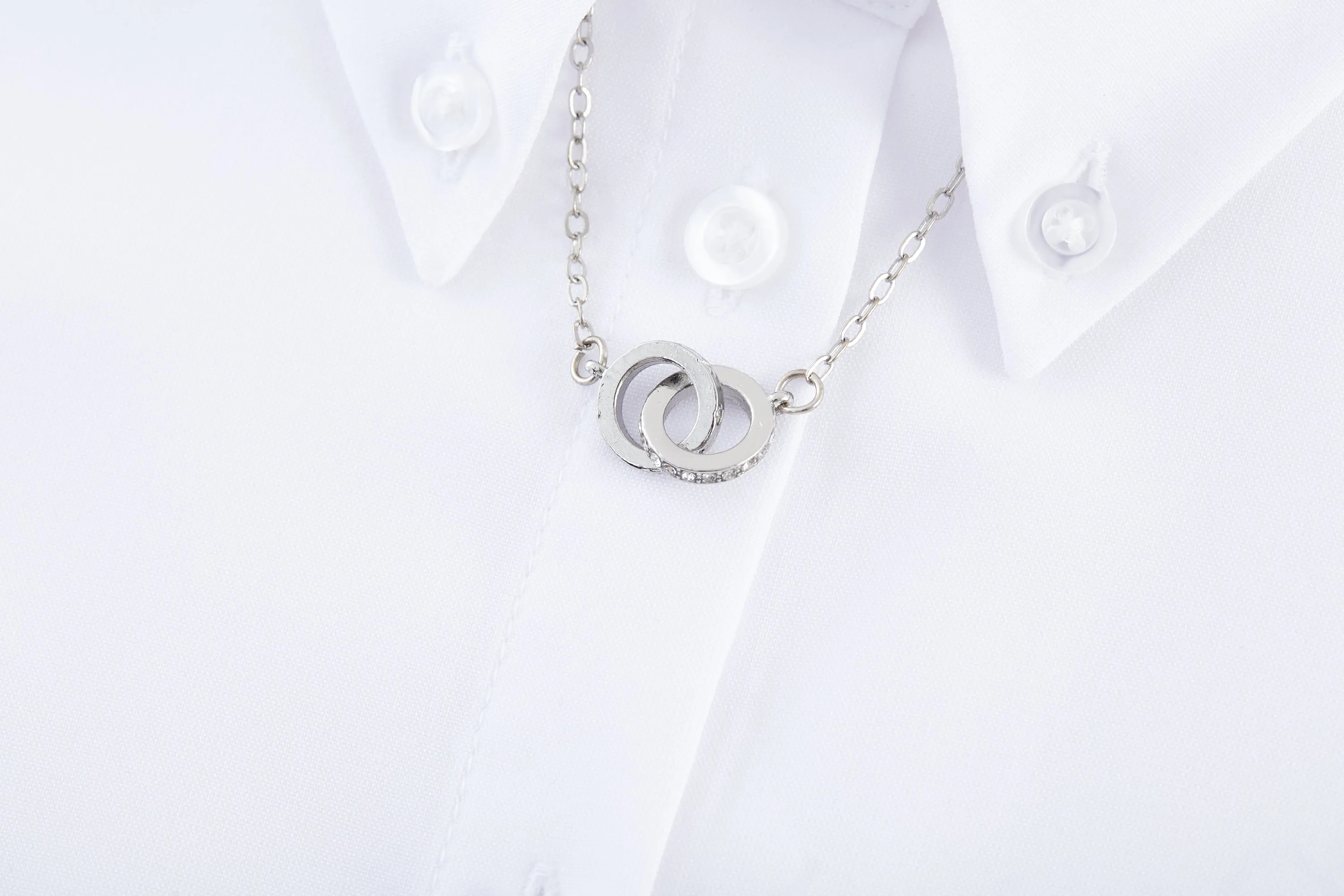 Colin COOLMAX Yarn-dyed Plainweave Shirt with Detachable Collar Chain