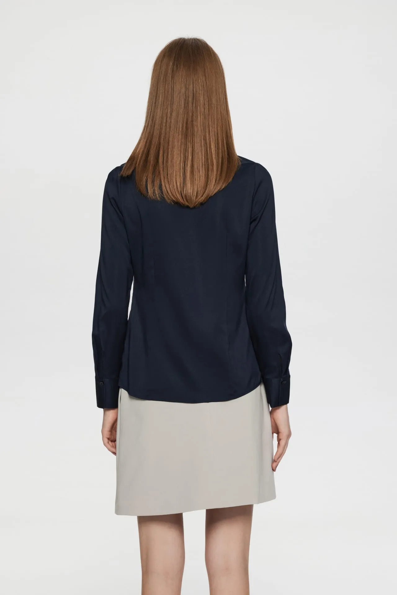 Colin COOLMAX Yarn-dyed Plainweave Shirt with Detachable Collar Chain