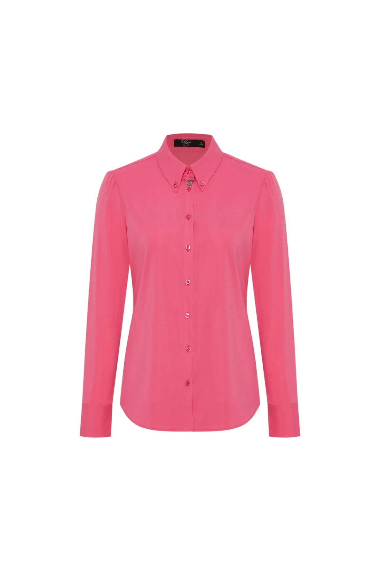 Colin COOLMAX Yarn-dyed Plainweave Shirt with Detachable Collar Chain
