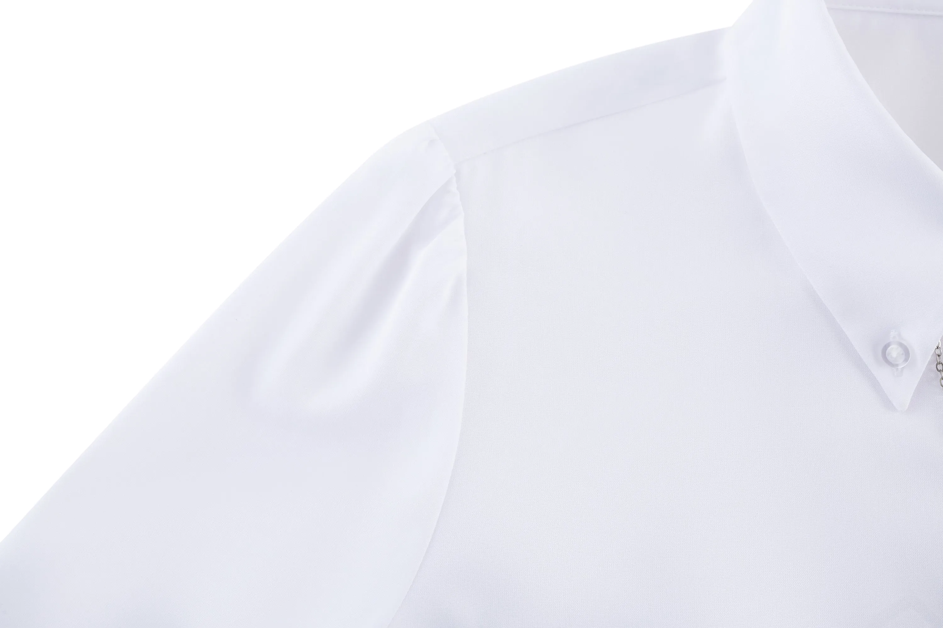 Colin COOLMAX Yarn-dyed Plainweave Shirt with Detachable Collar Chain