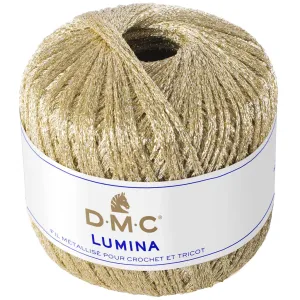 Dmc Lumina 20gm Crochet Yarn, Metallic Gold