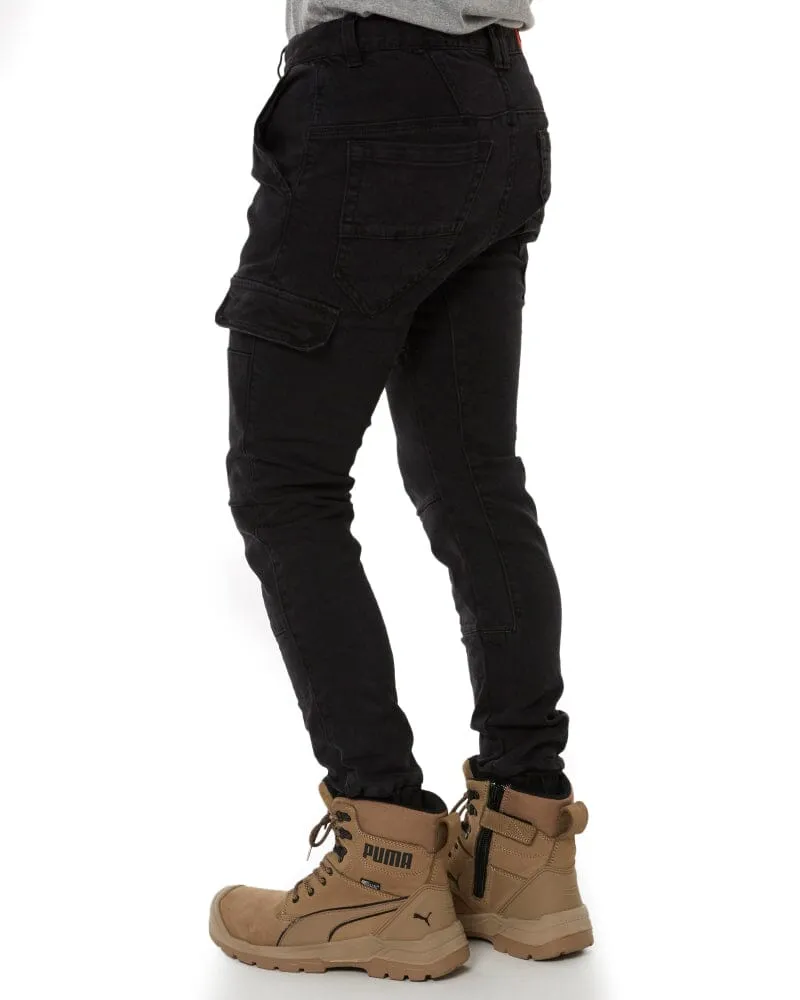 Sure! Here’s an optimized title for the product:

Mens Dozer Slim Fit Vintage Black Jogger Work Jeans - Stylish, Comfortable & Durable