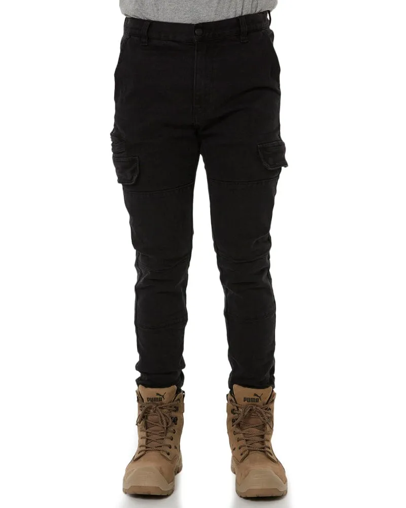 Sure! Here’s an optimized title for the product:

Mens Dozer Slim Fit Vintage Black Jogger Work Jeans - Stylish, Comfortable & Durable