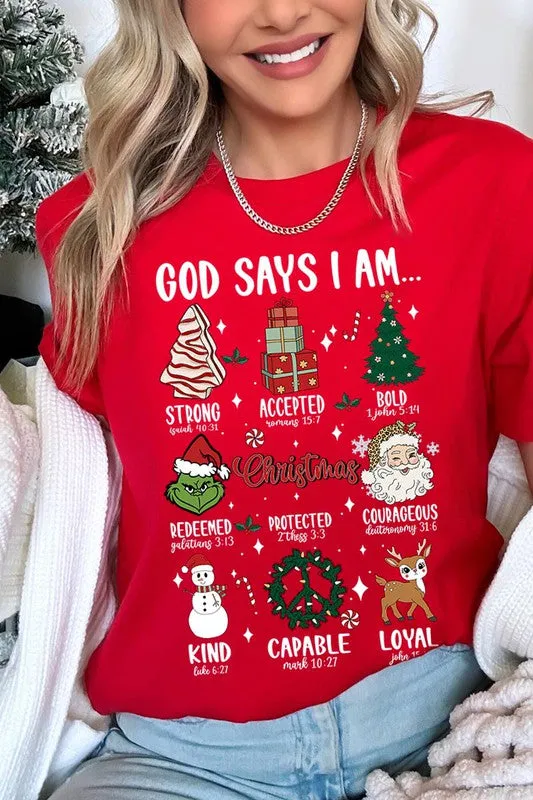 GOD SAYS UNISEX SHORT SLEEVE