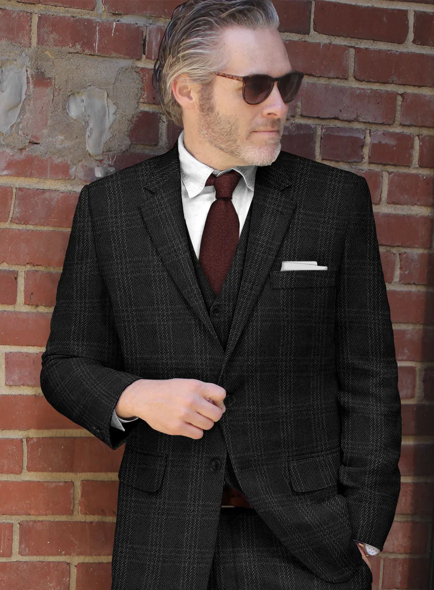 Highlander Black Tartan Tweed Jacket