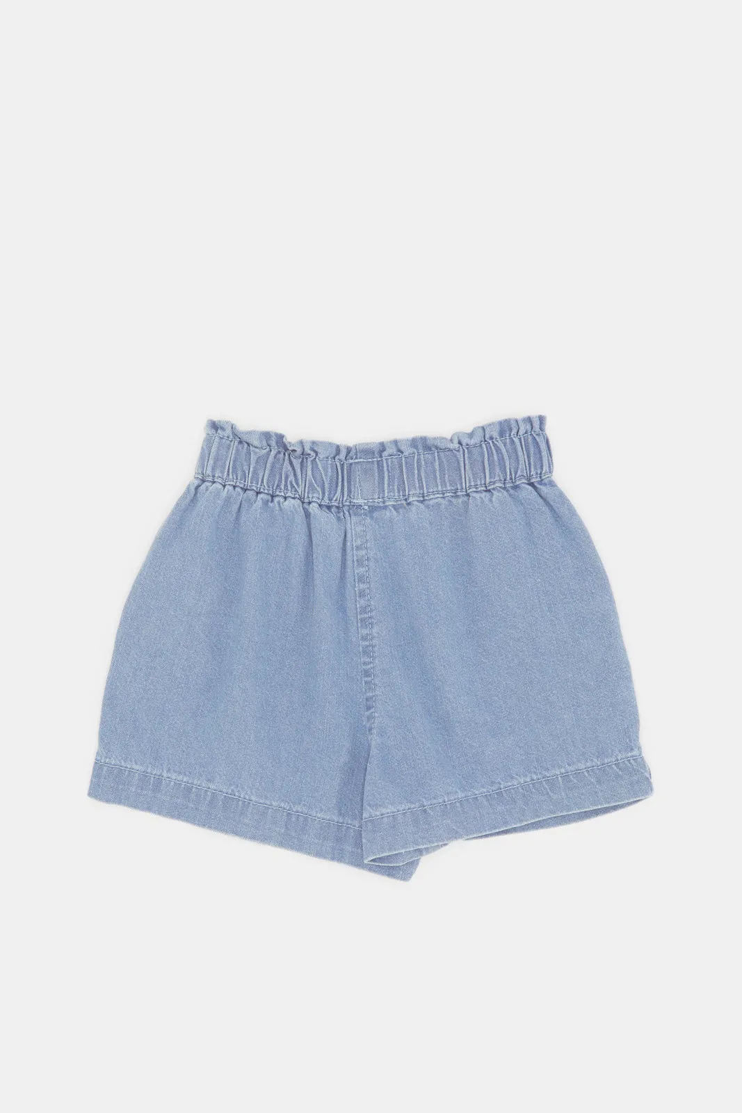 Infant Girls Blue Denim Shorts