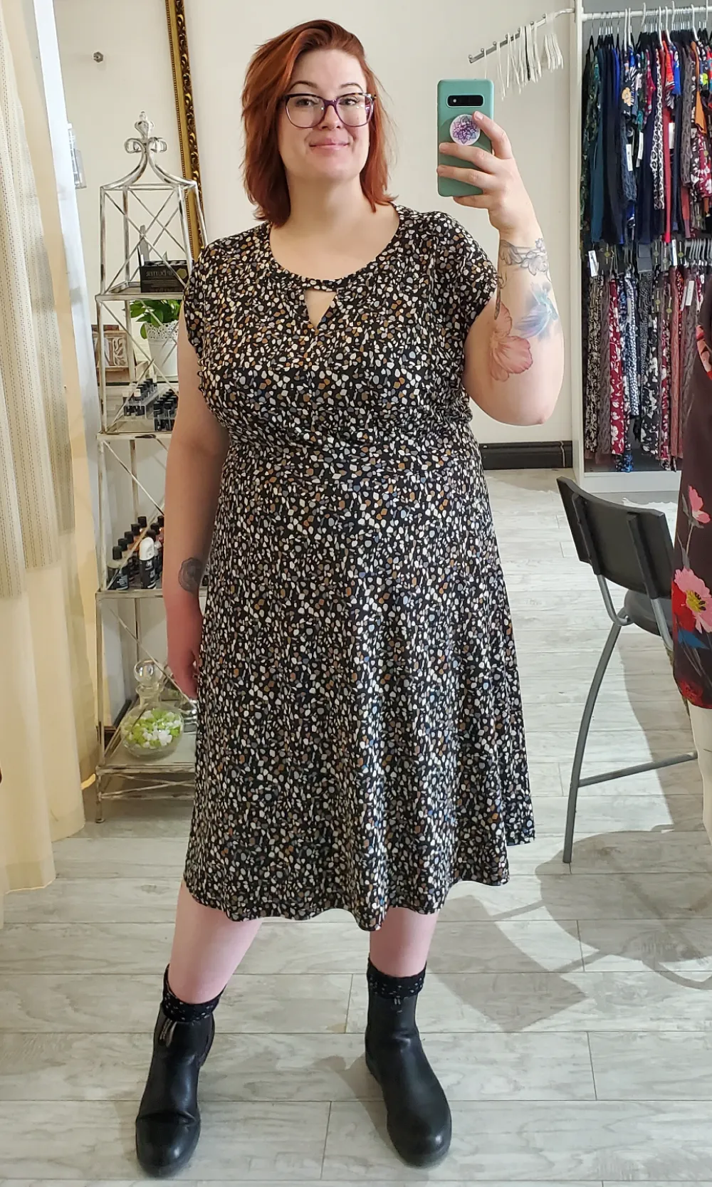 LORETTA Terrazzo Slouch Dress (3cols)