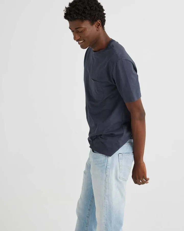 Men's Pima Cotton Pocket Tee - Blue Nights