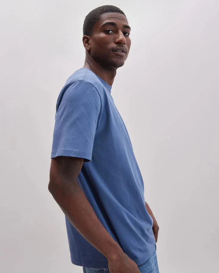 Men's Pima Cotton Pocket Tee - Vintage Indigo