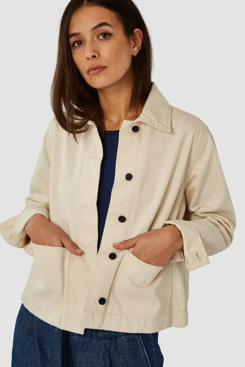 Ota Denim Jacket | Ecru
