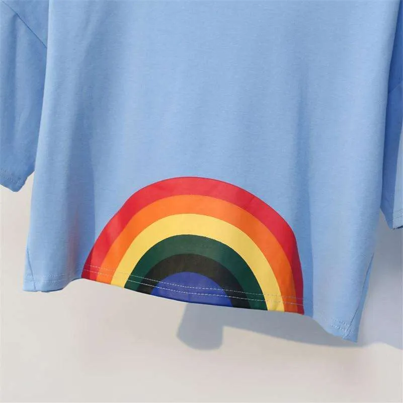 Rainbow Hippie Crop Top