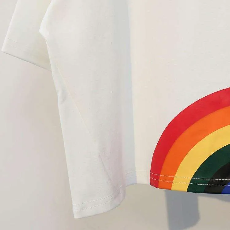 Rainbow Hippie Crop Top