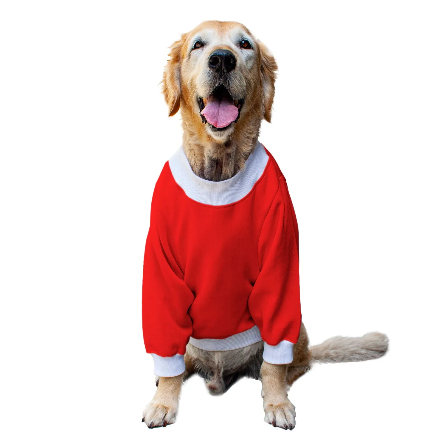 Ruse 'Basics' "Christmas Calories Don't Count" Printed Crew Neck Full Sleeve Sweatshirt For Dogs