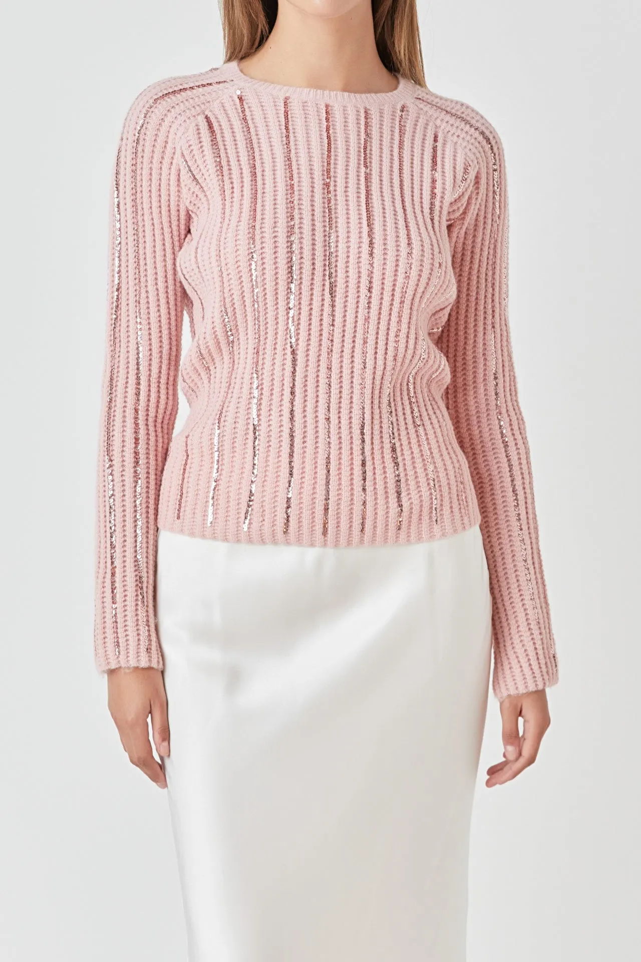 Sequin Knit Sweater