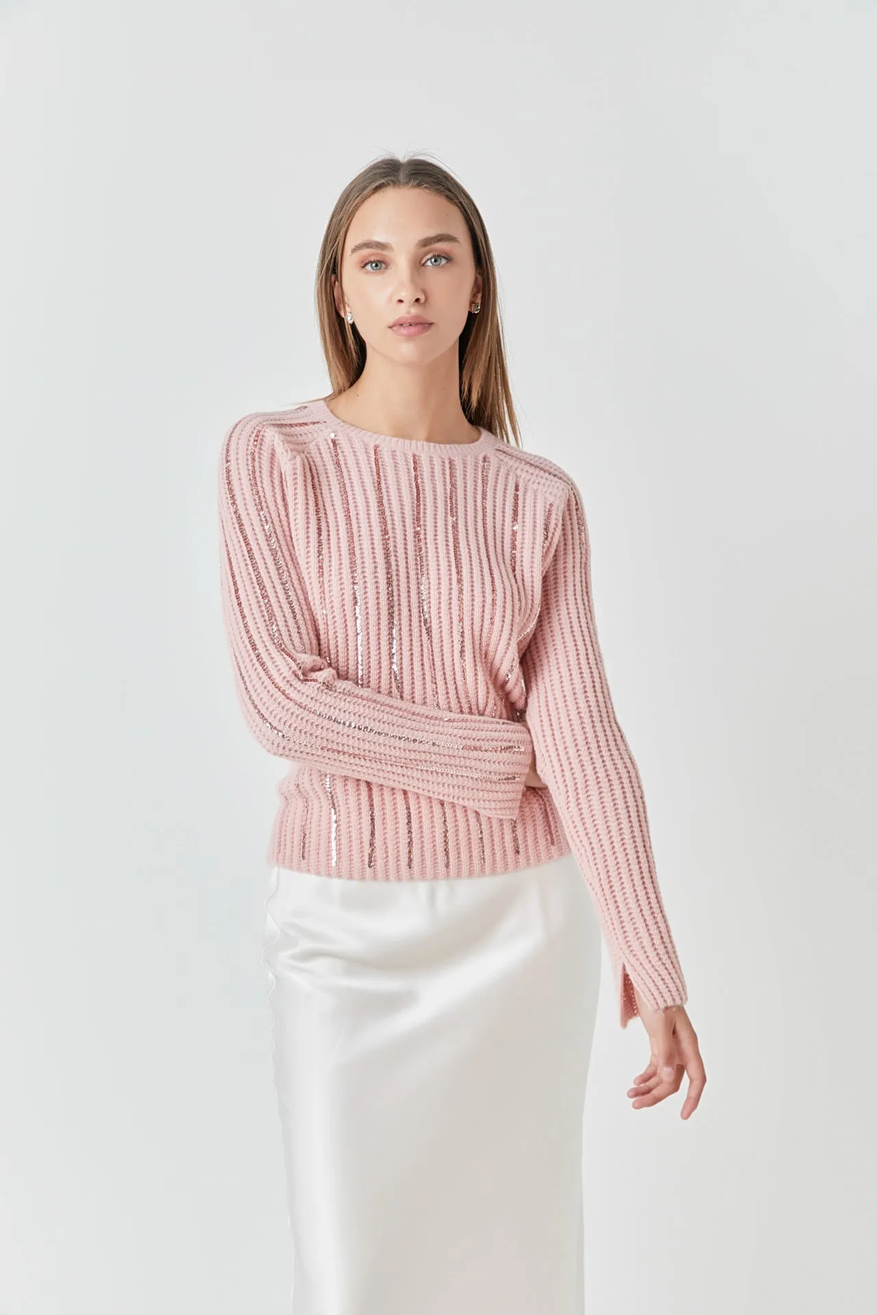 Sequin Knit Sweater