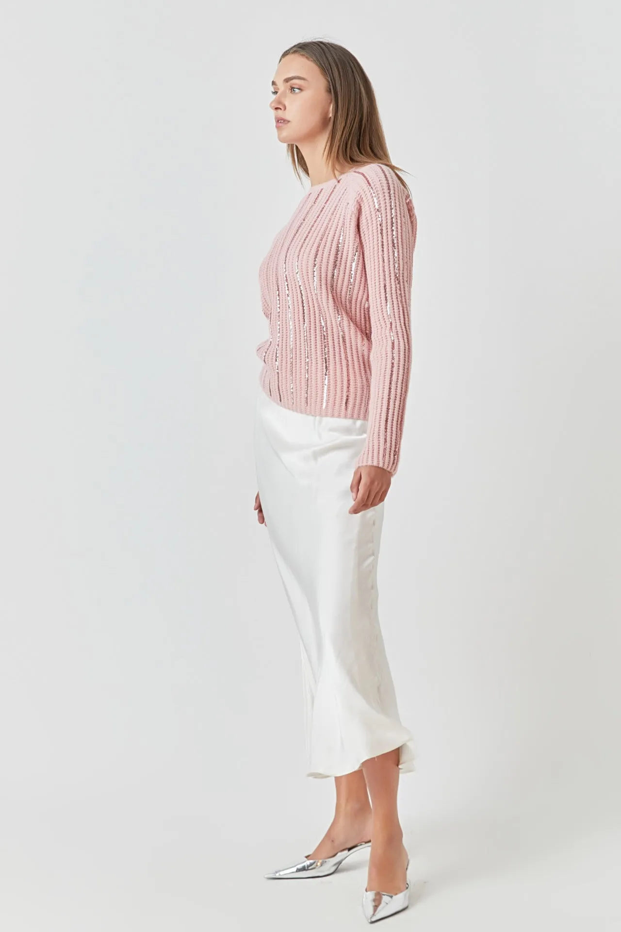 Sequin Knit Sweater