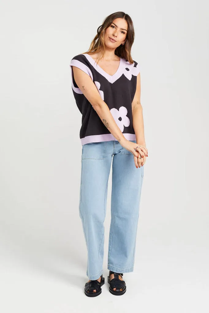 Thing Thing - Bloom Vest, Coal Lilac