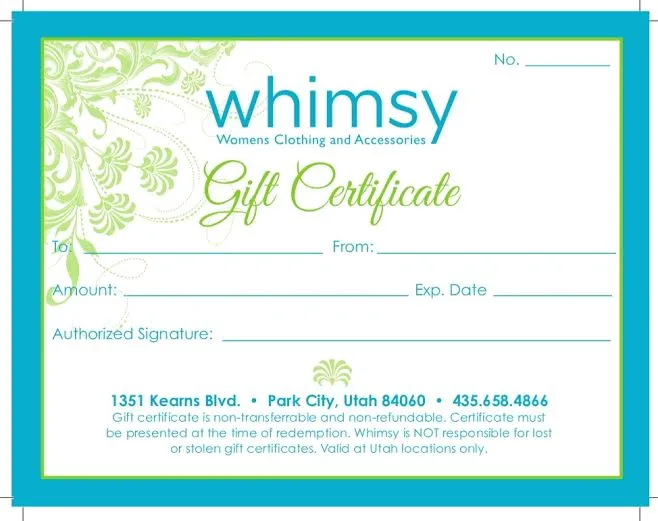 Whimsy Gift Card