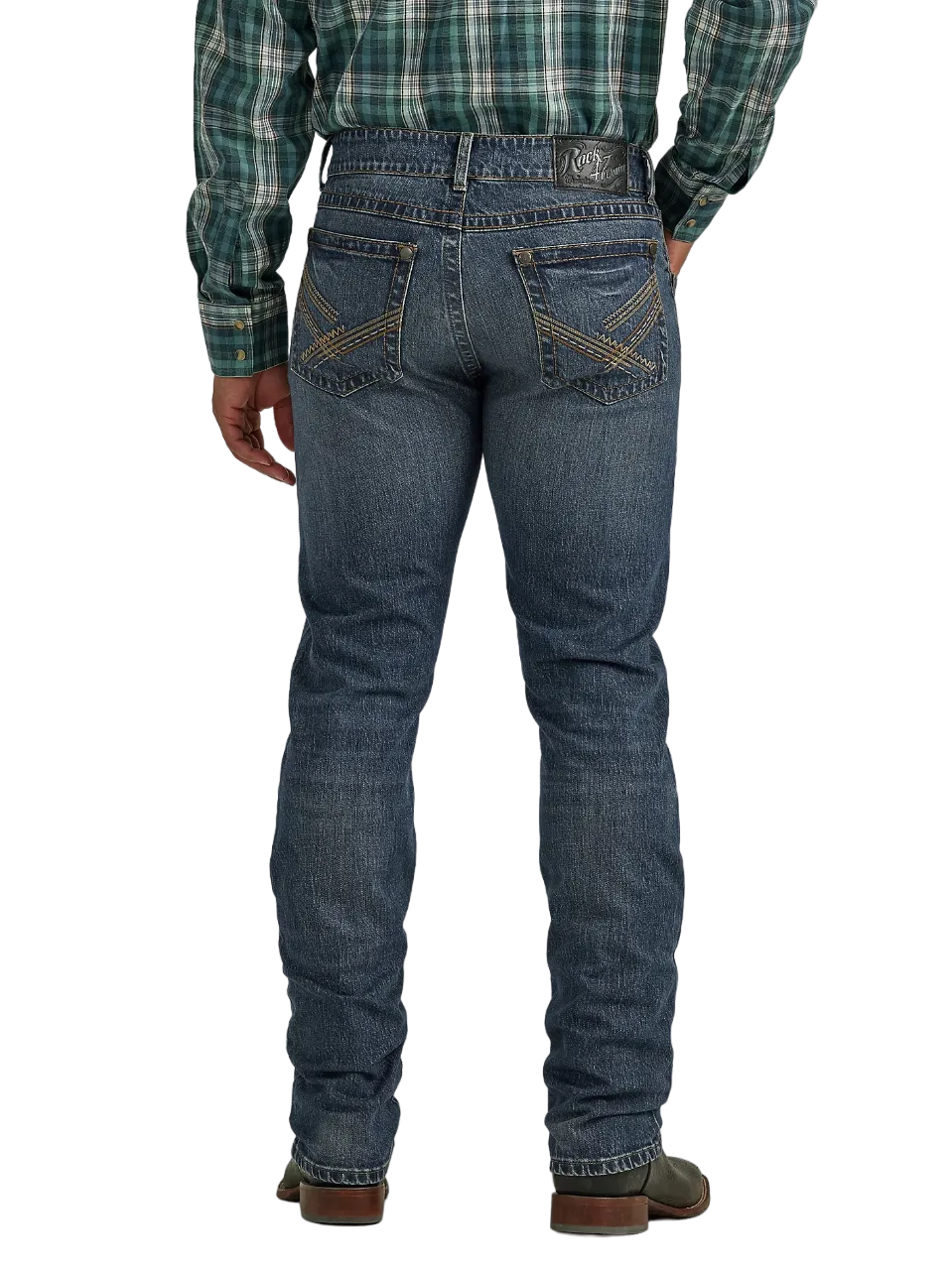 Wrangler Men's Rock Slim Fit Straight Leg Jeans